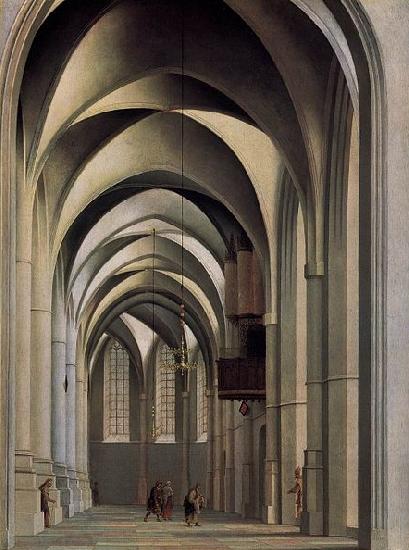 Pieter Jansz Saenredam View of the ambulatory of the Grote or St. Bavokerk in Haarlem China oil painting art